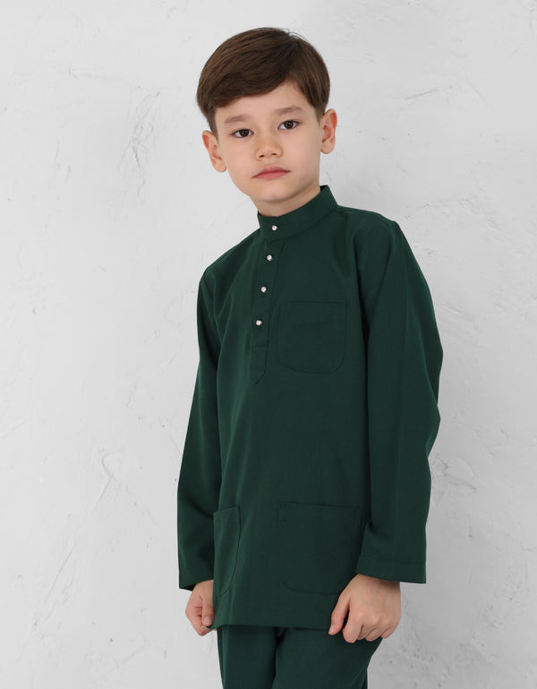 KIDS BAJU MELAYU AFWA (EMERALD GREEN)